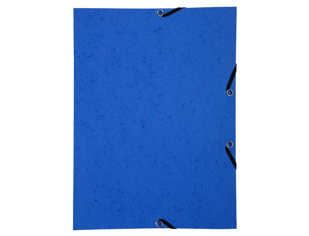 CHEMISE EXACOMPTA CARTE LUSTREE 350GR A4 FERMETURE    ELASTIQUE SANS RABAT SANS     ETIQUETTE COLORIS BLEU LOT 10