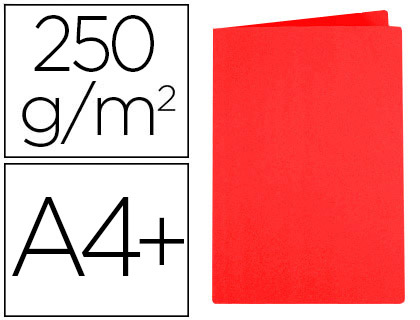 CHEMISE EXACOMPTA SUPER CARTE 240X320MM 210G COLORIS ROUGE PACK 100 UNITS