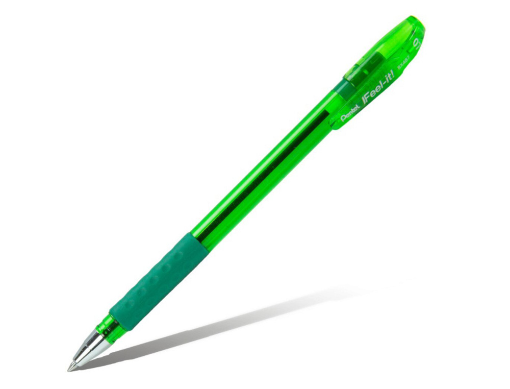STYLO-BILLE PENTEL FEEL-IT ÉCRITURE MOYENNE POINTE 0.7MM ENCRE COLORIS VERT