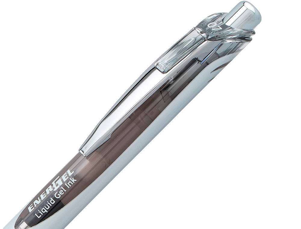 ROLLER PENTEL A ENCRE GEL ENERGEL RETRACTABLE POINTE 0.7MM COLORIS GRIS
