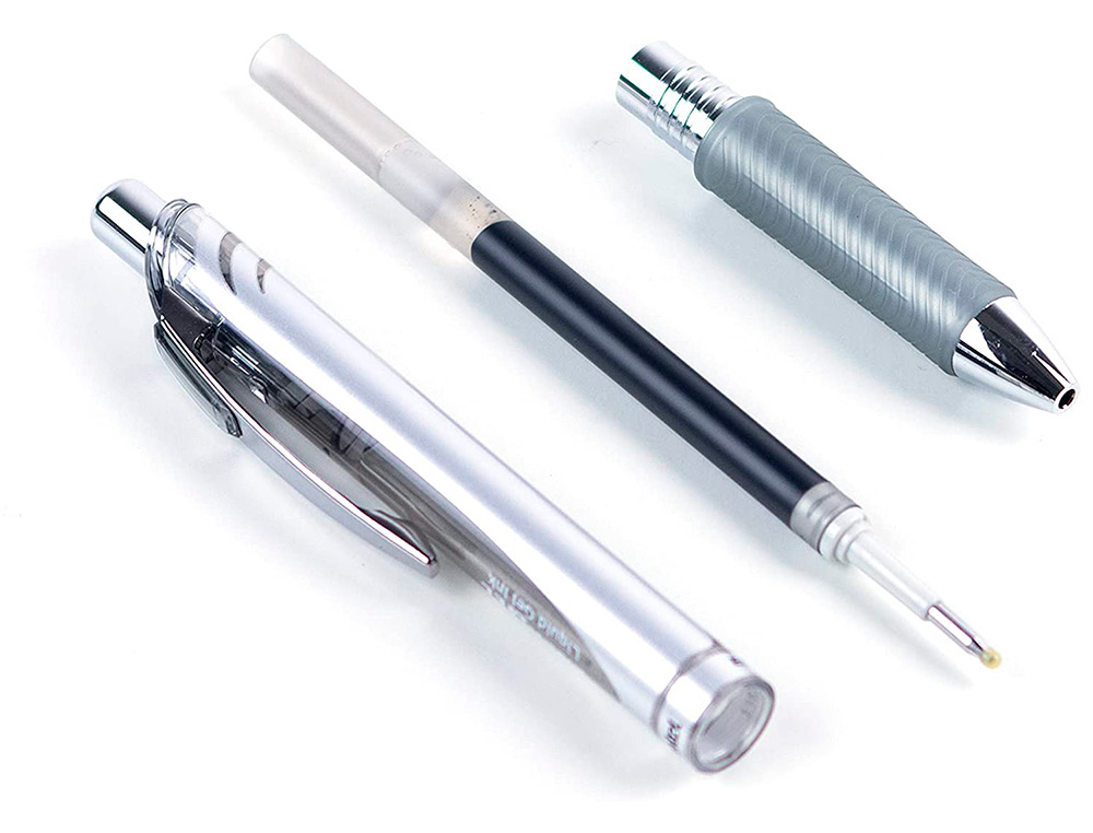 ROLLER PENTEL A ENCRE GEL ENERGEL RETRACTABLE POINTE 0.7MM COLORIS GRIS