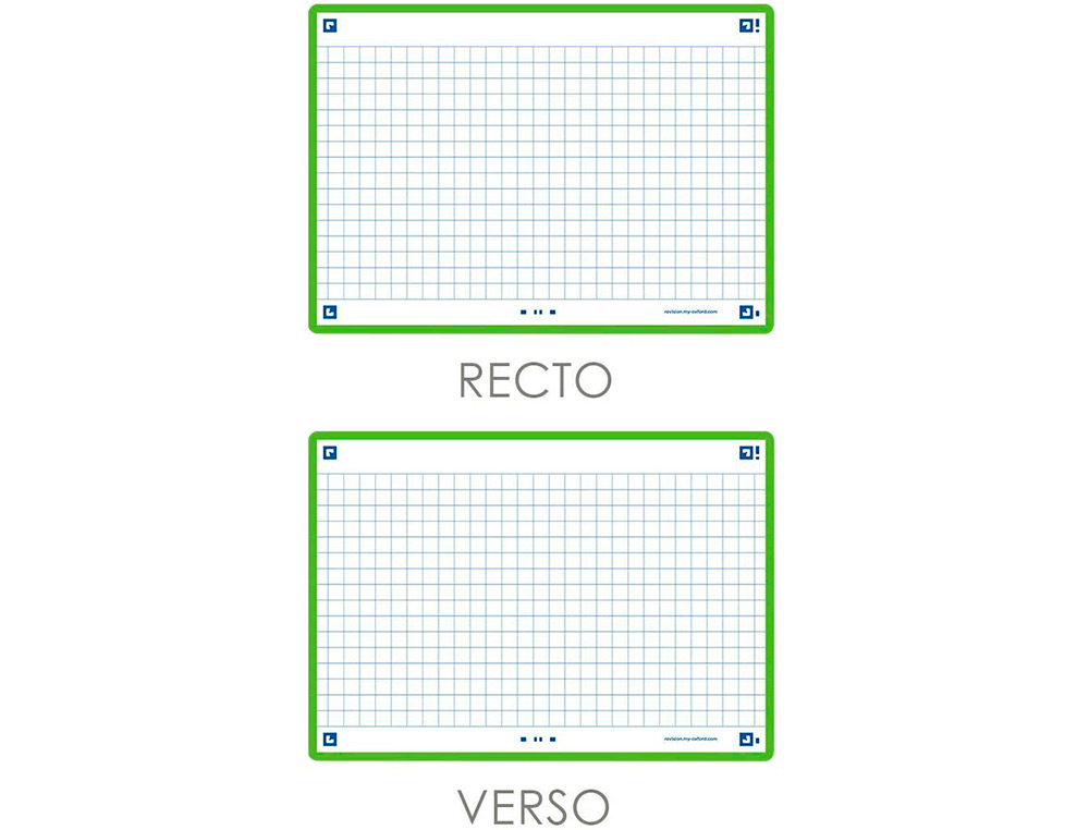 FICHES BRISTOL OXFORD REVISION 2.0 A6 NON PERFOREE  32  FICHES /FILM Q5X5 CADRE   VERT