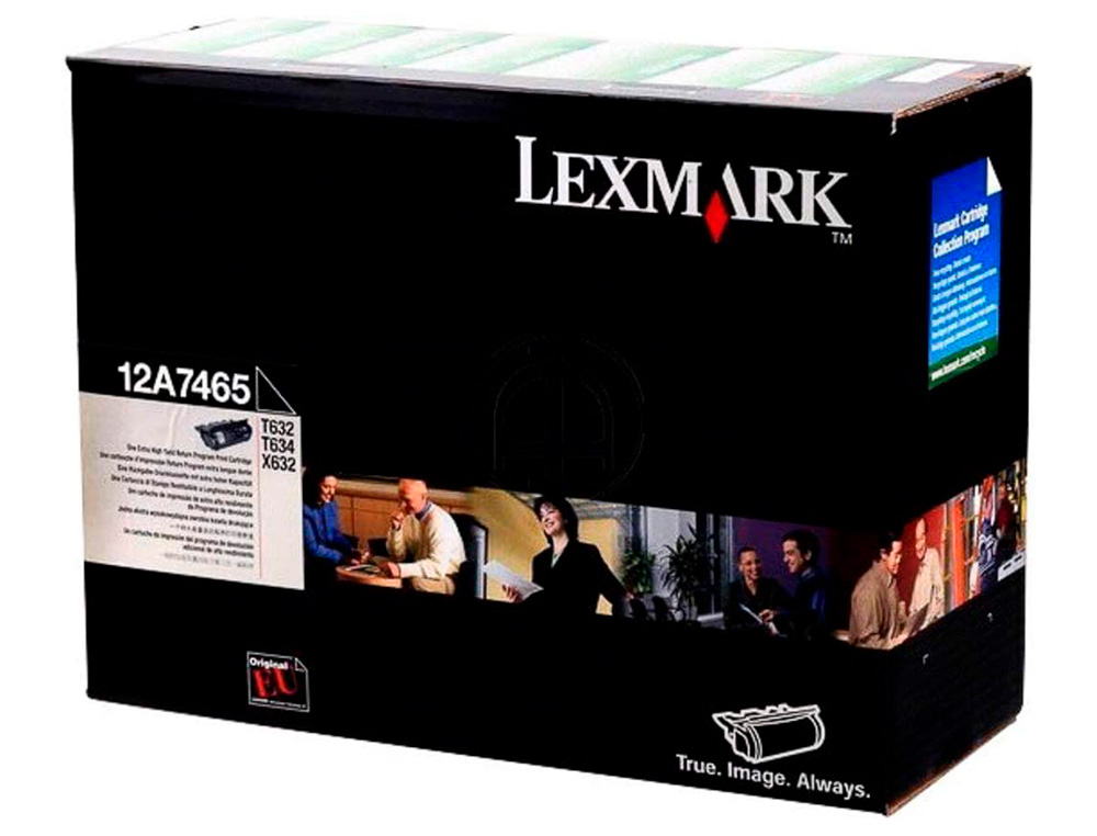 TONER LASER LEXMARK T632/T634/X630/X632 12A7465 COULEUR NOIR HAUTE CAPACITE 32000P