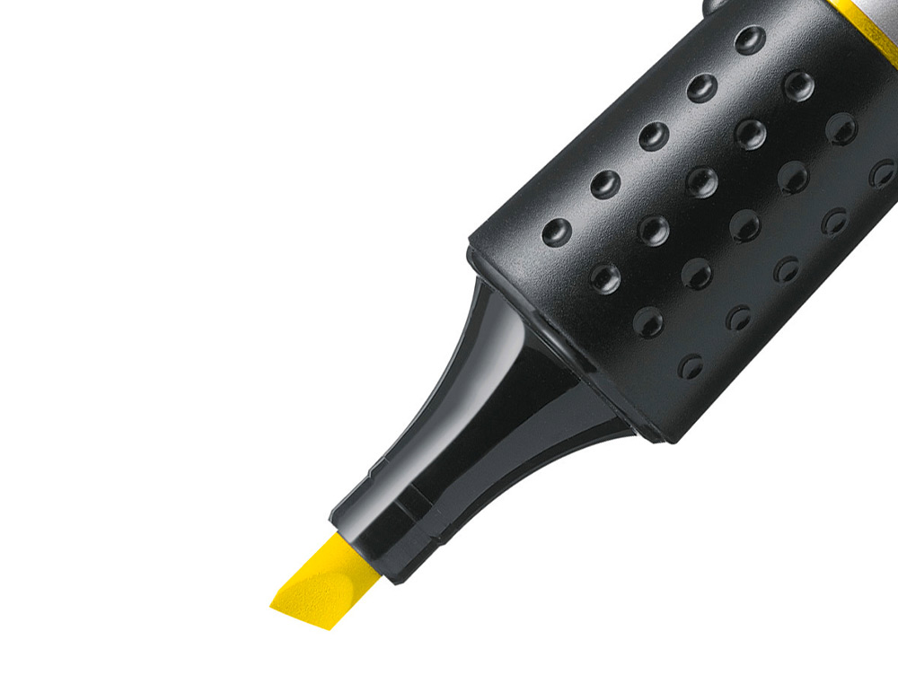 SURLIGNEUR STABILO LUMINATOR TRAC 2/5MM ENCRE LIQUIDE NIVEAU VISIBLE BASE ERGONOMIQUE COLORIS JAUNE