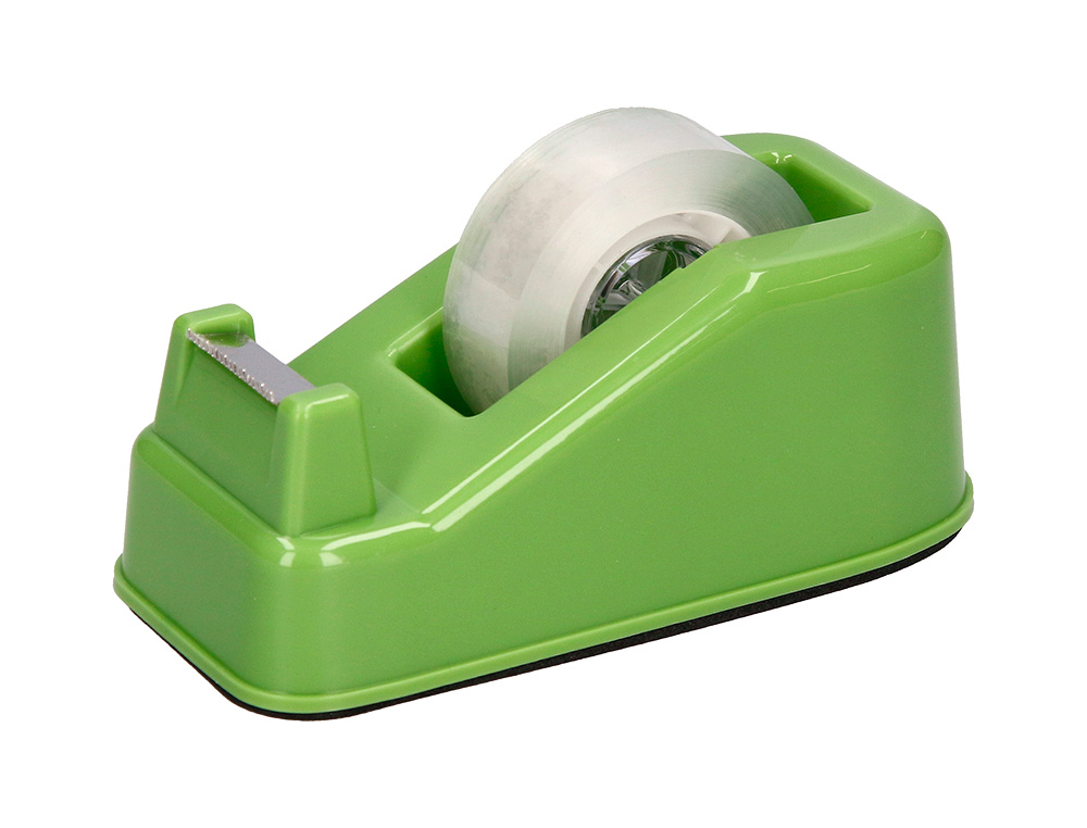 DEVIDOIR DE COMPTOIR LIDERPAPEL ECOUSE 100%        PLASTIQUE RECYCLE RUBAN       ADHESIF 19MMX33M COLORIS VERT