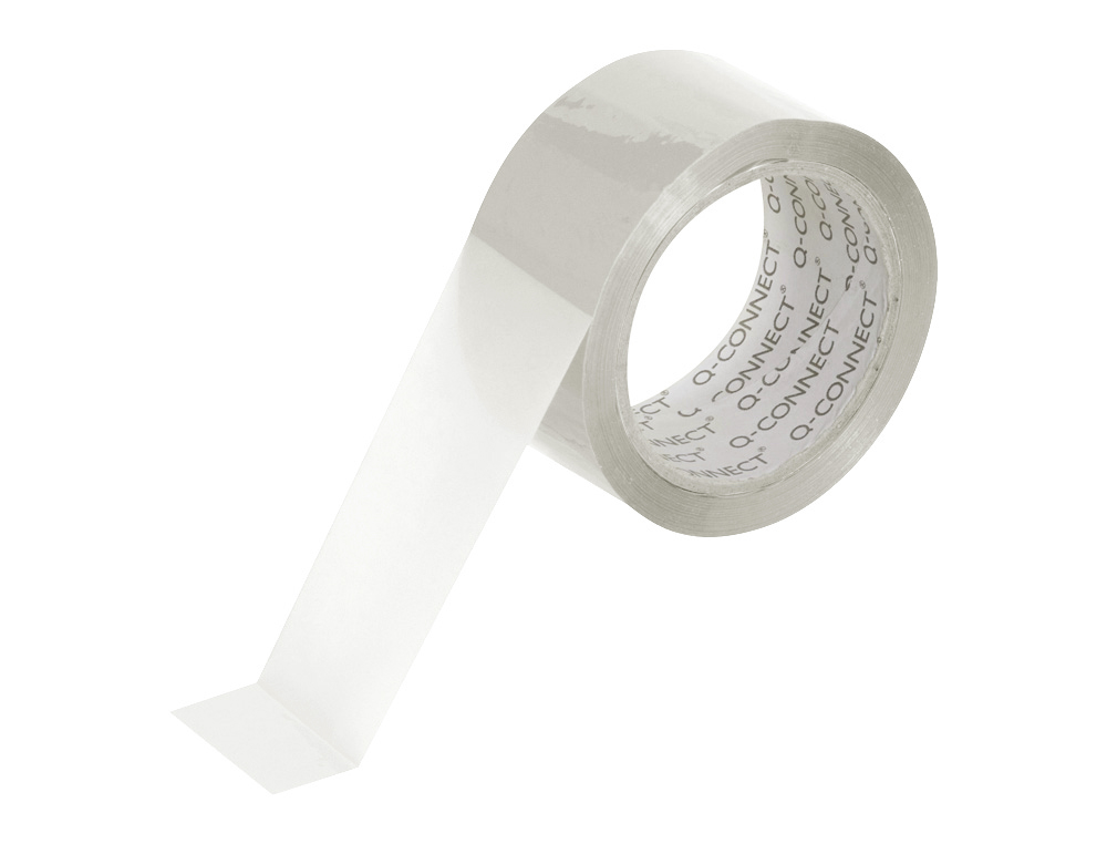 RUBAN ADHESIF Q-CONNECT POLYPROPYLENE POUR EMBALLAGE 45 MICRONS 66MX75MM COLORIS TRANSPARENT