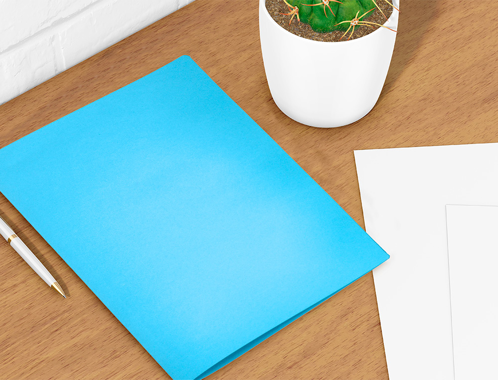 SOUS-CHEMISE LIDERPAPEL PAPIER CARTONNÉ 180G 310X230MM DOCUMENT A4 210X297MM COLORIS COLORIS BLEU CIEL