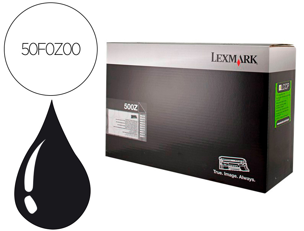 TAMBOUR LEXMARK 50F0Z00 COULEUR NOIR 60000 PAG