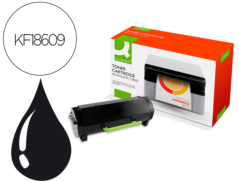 TONER Q-CONNECT COMPATIBLE LEXMARK 502U MS610 ULTRA HIGH YIELD - MS 510 DN, MS 610 DE, MS 610 DN, MS 610 DTE 20000P