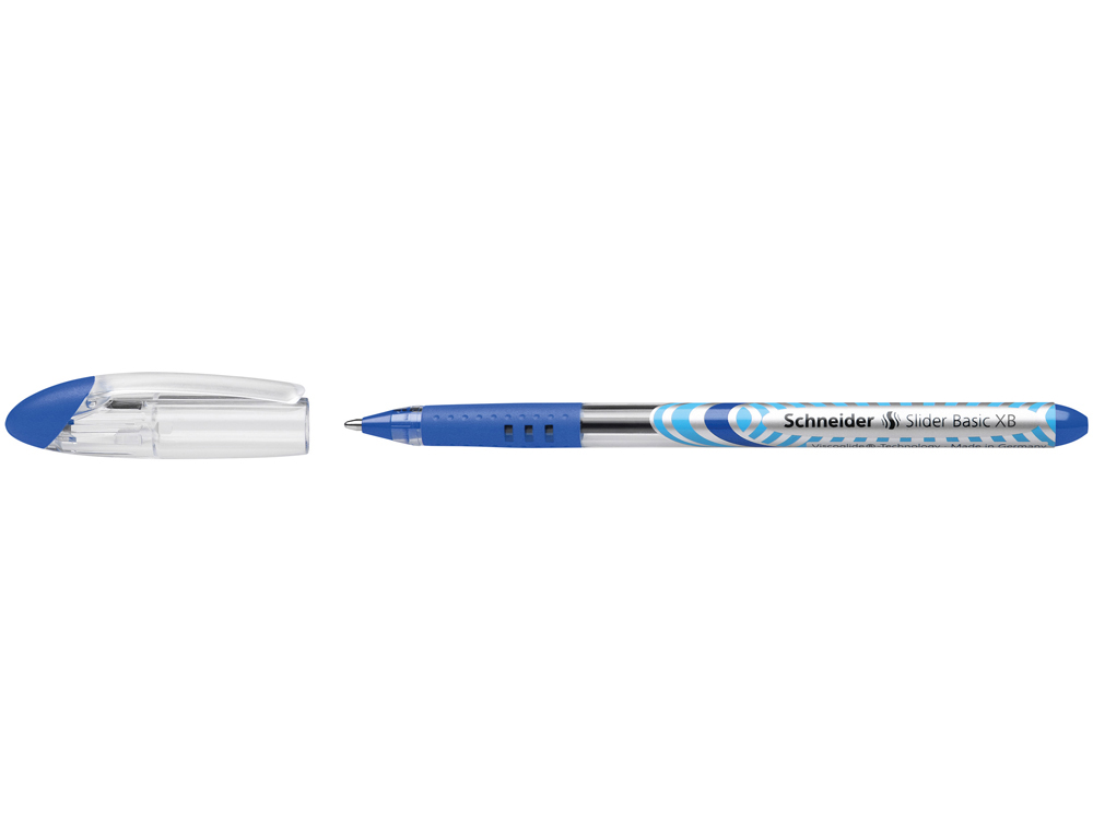 STYLO-BILLE SCHNEIDER SLIDER BASIC XB POINTE LARGE 1.4 MM  COLORIS BLEU