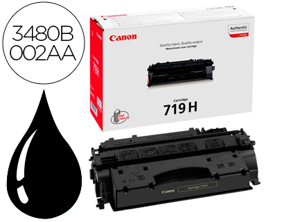 TONER LASER CANON 3480B002 COULEUR NOIR 6400P  719H