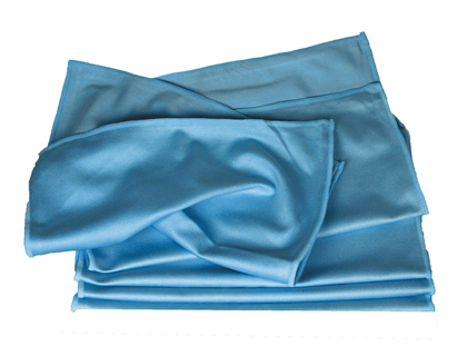 LAVETTE MICROFIBRE BLEUE SPCIAL VITRES RSULTAT PARFAIT SANS TRACES PAQUET 5 UNITS