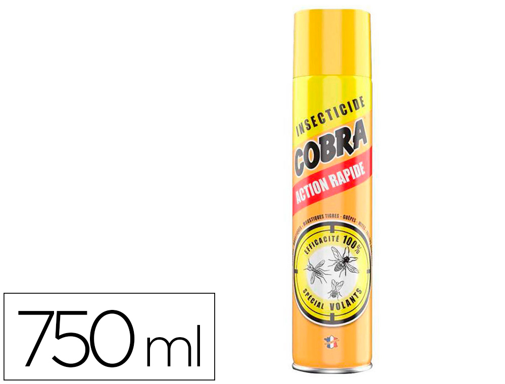 INSECTICIDE COBRA INSECTES VOLANTS EFFICACIT IMMDIATE LONGUE DURE AROSOL 750ML