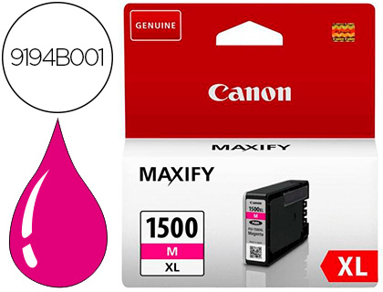 CARTOUCHE CANON JET D'ENCRE 9194 B001-PGI1500XLM COULEUR MAGENTA 780P