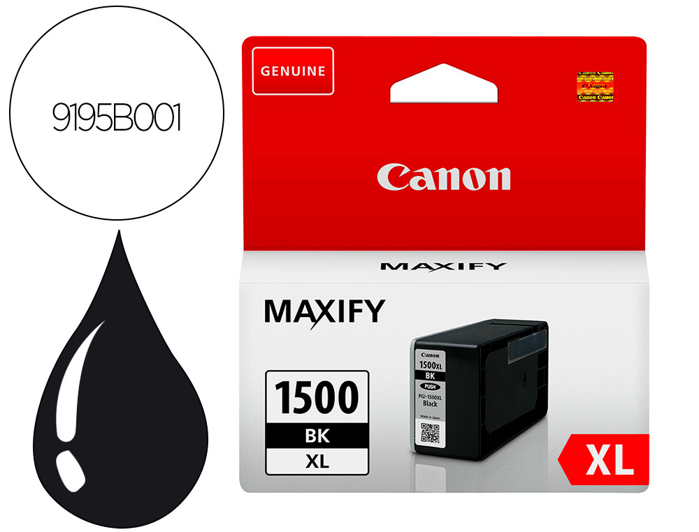 CARTOUCHE CANON JET D'ENCRE 9195 B001-PGI1500XLY COULEUR JAUNE 935P