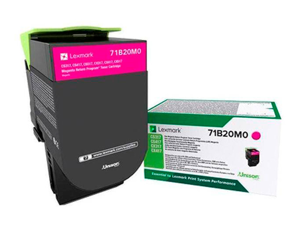 TONER LEXMARK CS317DN / CD417DN / CX317DN / XS417DE   MAGENTA 2.300 PAG