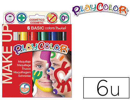 STICK MAQUILLAGE DTM POCKET BASIC HYPOALLERGNIQUE SANS PARABNE NETTOYAGE EAU COLORIS ASSORTIS BOTE 6 UNITS