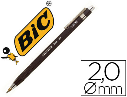 PORTE-MINE BIC CRITRIUM MINE 2MM GOMME TAILLE-MINE INCORPOR CORPS NOIR