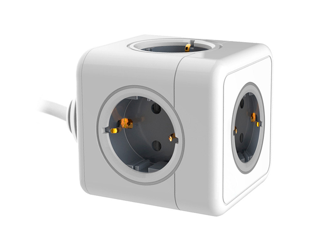 MULTIPRISE Q-CONNECT POWER CUBE 5 EN 1 CABLE 1,4M 5      PRISES COURANT 75X75X112 MM