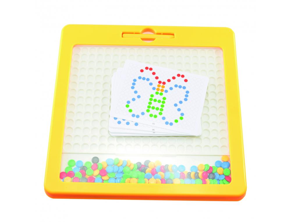 MAGPAD DOTS GOWI TABLETTE A DESSINER MAGNETIQUE 1 TABLEAU 1 CRAYON AIMANTE 10 FICHES    MODELES