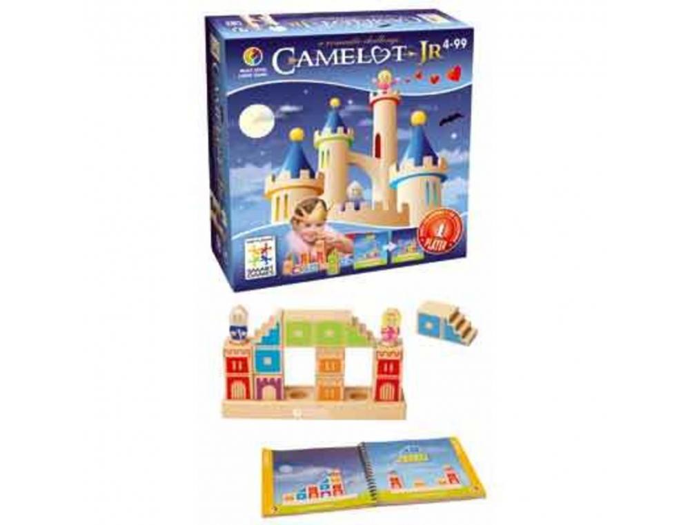 LOGIQUE REFLEXION SMART CAMELOT JUNIOR REALISER UN    CHEMIN EN 3D 8 BLOCS EN BOIS  1 CHEVALIER ET 1 PRINCESSE 48