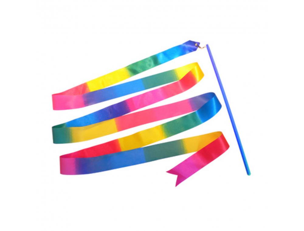 RUBANS GRS FIRST LOISIRS RUBANS GRS MULTICOLORES       EMERILLONS ET BAGUETTES DE 40 CM COLORIS ARC EN CIEL LOT DE