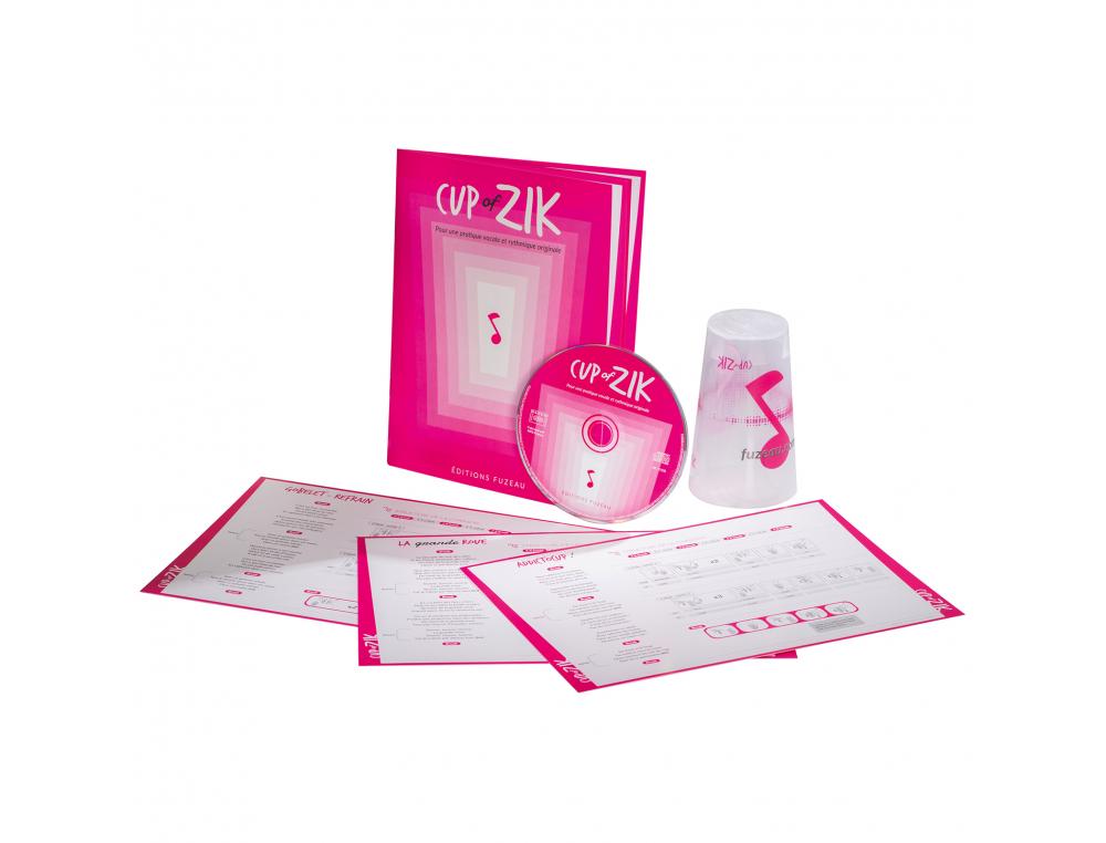 PERCUSSIONS FUZEAU CUP OF ZIK PACK ANIMATEUR + LIVRET CD +  PARTITIONS CODEES AVEC TEXTE
