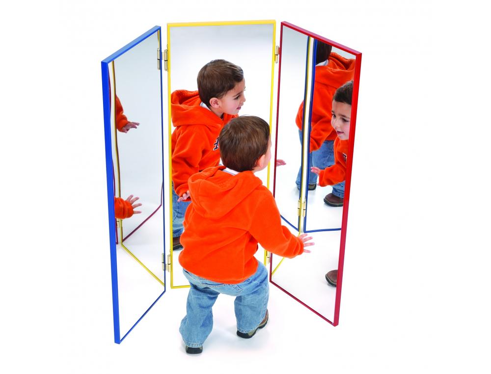 MITOIRS TRIPTYQUE HENBEA COTES AJUSTABLES CADRES       ALUMINIUM FOND EN BOIS