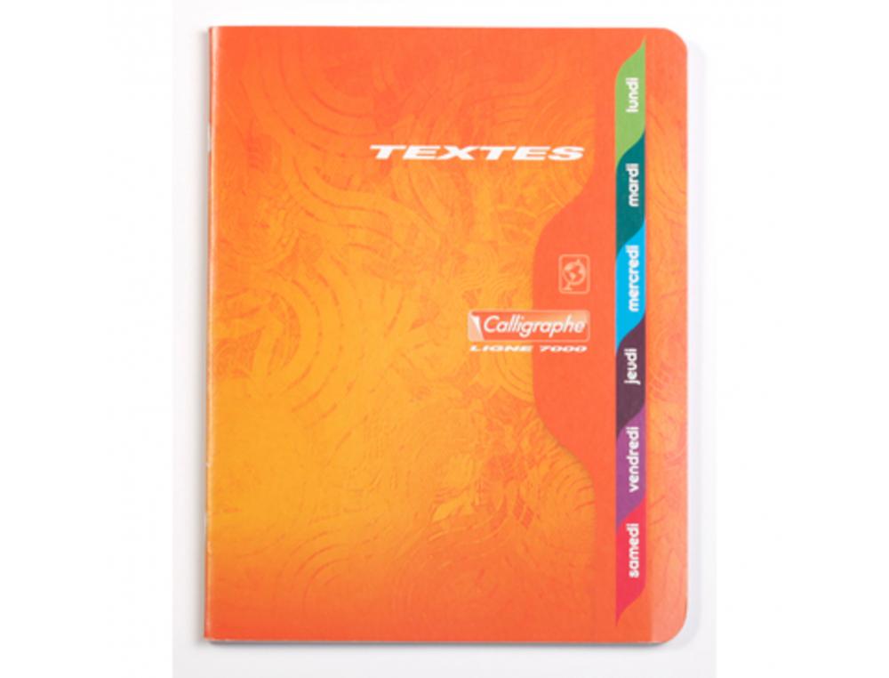 CAHIER DE TEXTE CALLIGRAPHE PIQURE COUVERTURE CARTE       17X22CM 120 PAGES 70G SEYES