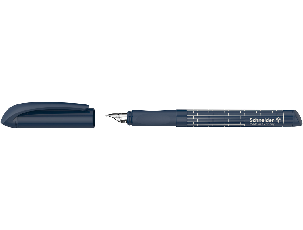 STYLO-PLUME SCHNEIDER EASY ERGONOMIQUE A GRIP POINTE     ACIER INOXYDABLE CORPS        BICOLOR