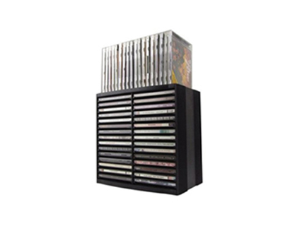 TOUR RANGEMENT FELLOWES SPRING RESSORTS RANGEMENT VERTICAL 30 CD 18 CD SUPPLMENTAIRES TOTAL 48 CD NOIR