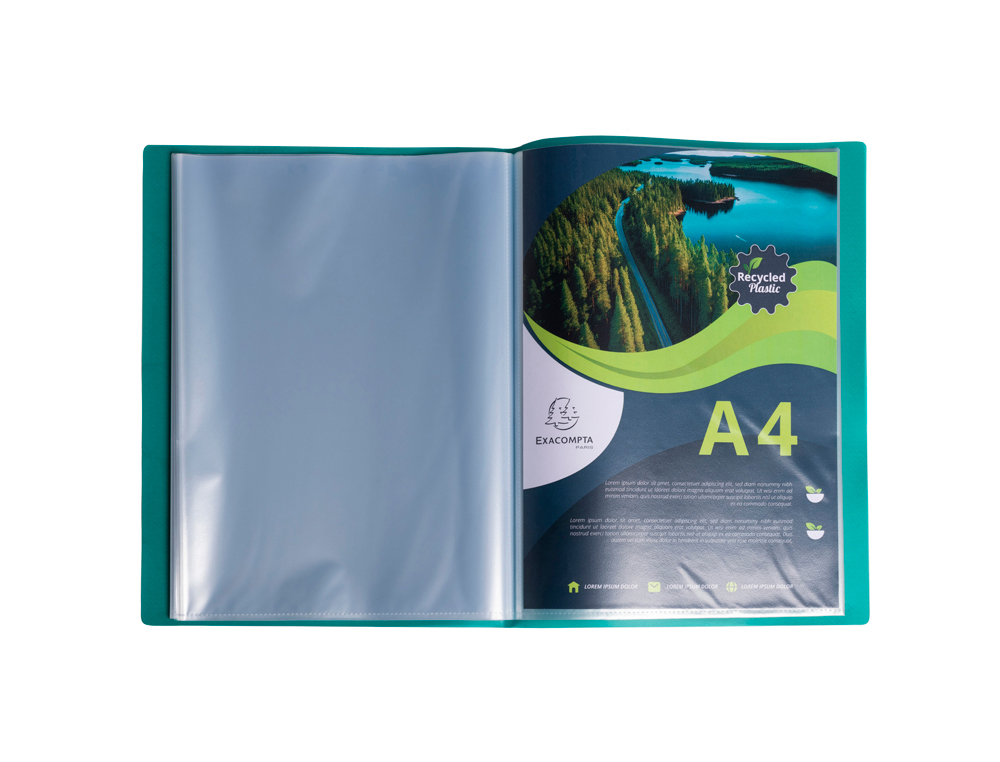 PORTE-VUES EXACOMPTA OPAK PP RECYCLE A4 40 VUES